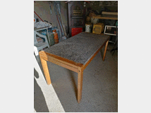 Tavolo da cucina con marmo 160x80